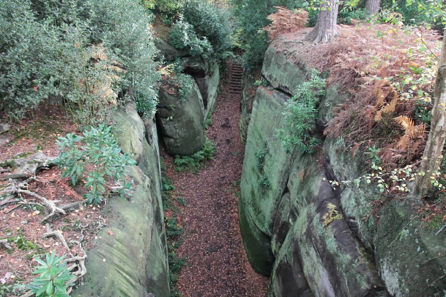 Unusual, canyons, rock outcrops