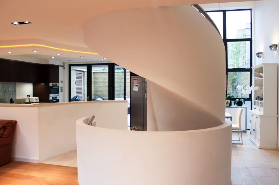 RES-8479, H7415, 10307, Wandsworth, modern houses, houses - modern, stairs, staircases, spiral stairs, stairs & stairwells