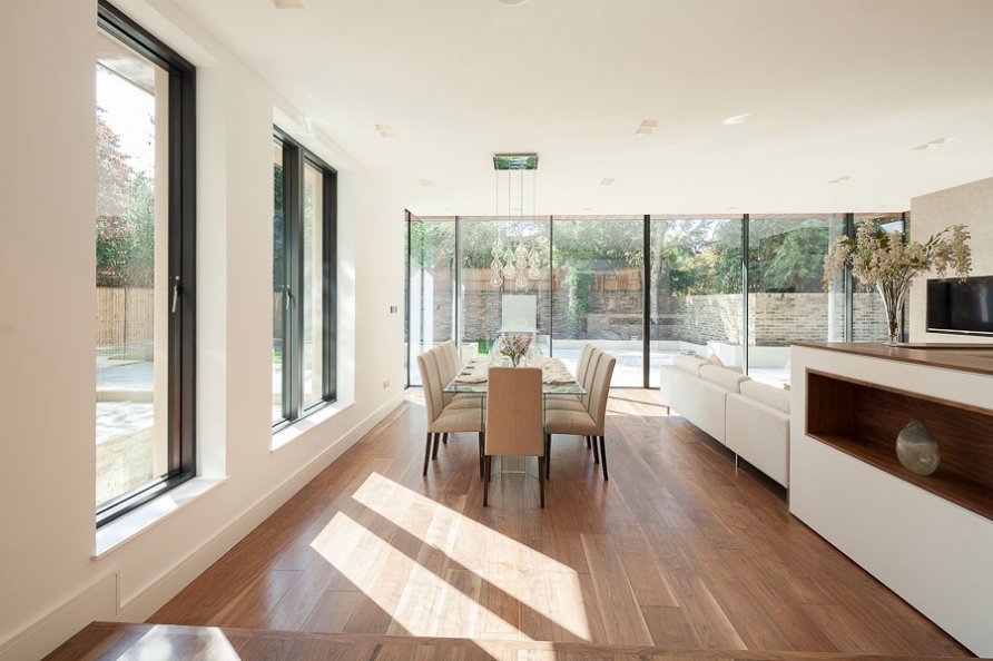 Dining Rooms - Modern, Wooden Floors, contemporary rear extensions