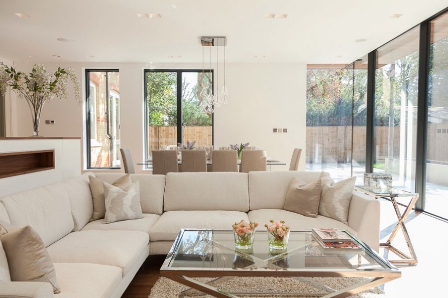 Sitting Rooms, contemporary rear extensions