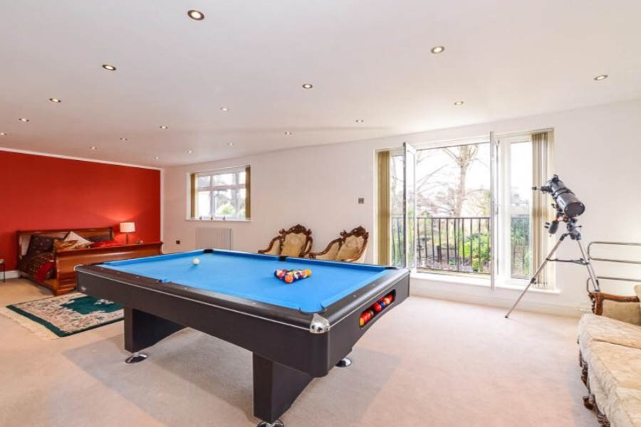 Pool tables, games rooms