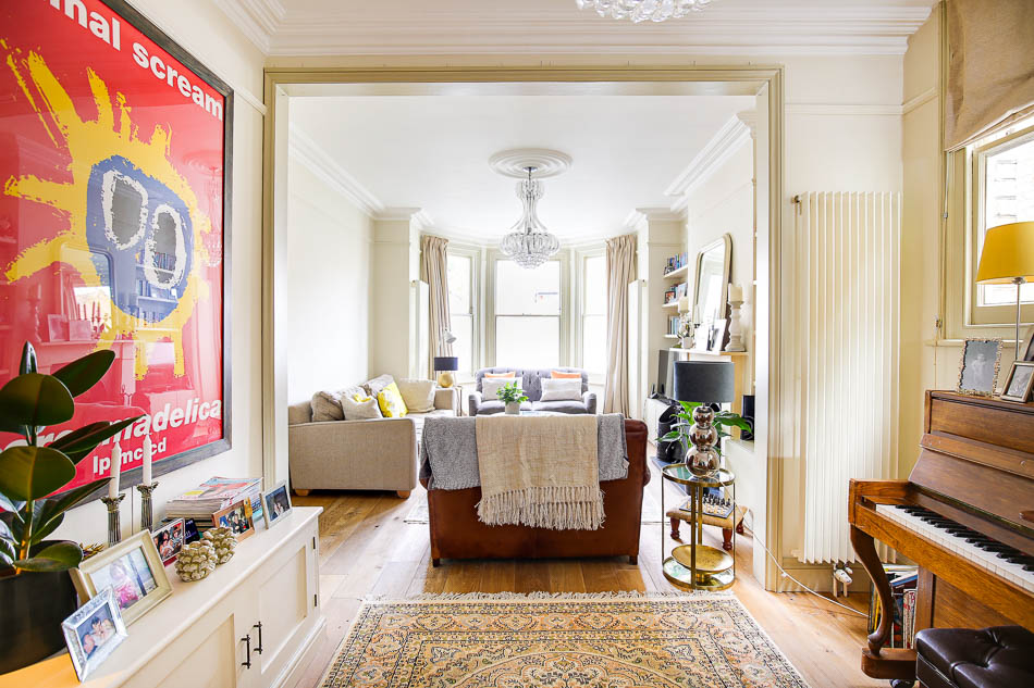 RES-9929, 13105, North London, Family Houses, Haringey, Sitting Rooms, Piano, Open-plan